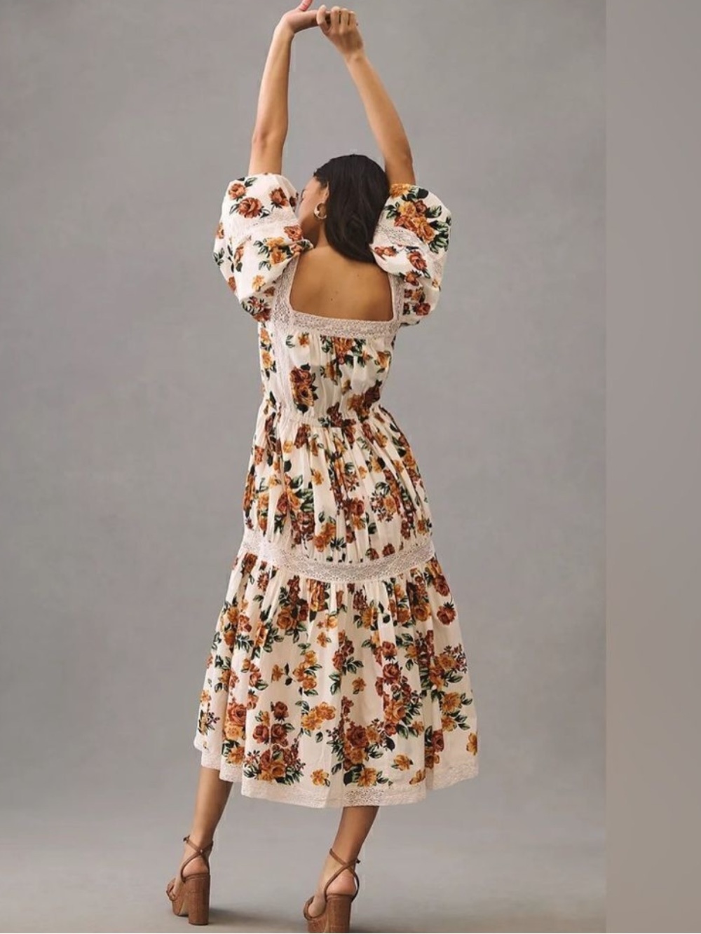 🔥 Mille Tiered Square-Neck Dress - Picture 3 of 4